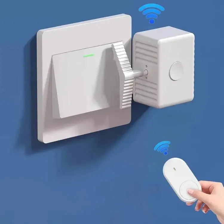 مفتاح إضاءة ذكي مع جهاز تحكّم عن بُعد لاسلكي – بدون أسلاك وسهل التركيب