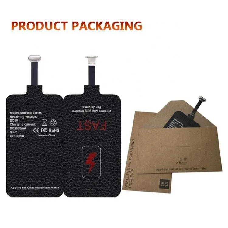 محول شحن لاسلكي فائق النحافة – حوّل أي هاتف إلى شحن لاسلكي سريع 10W