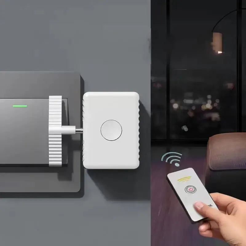 مفتاح إضاءة ذكي مع جهاز تحكّم عن بُعد لاسلكي – بدون أسلاك وسهل التركيب